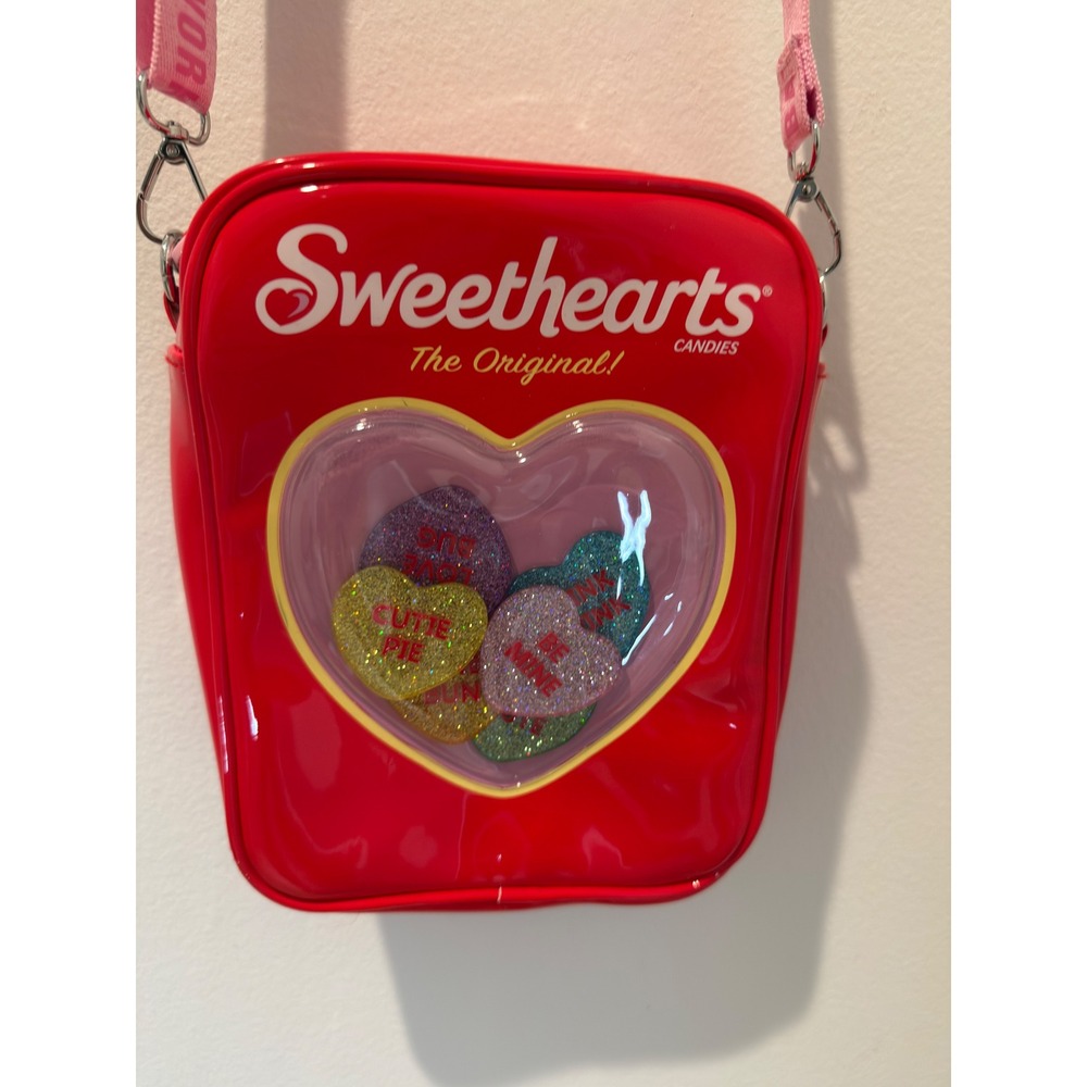 Bath & Body Works Sweethearts Candies Red Heart Crossbody Bag